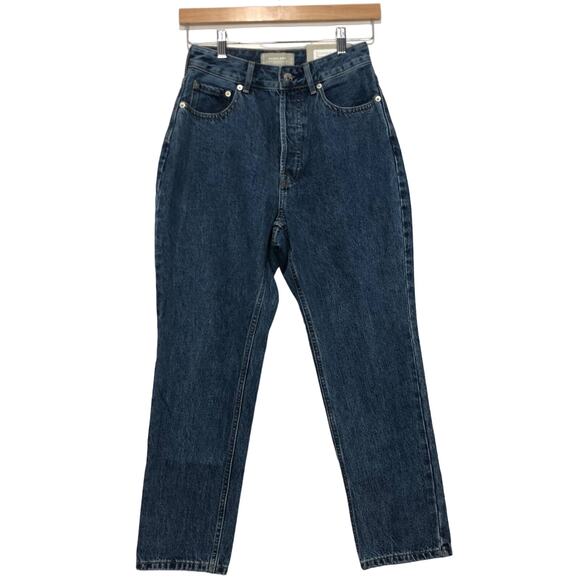 Everlane Womens The Curvy 90s Cheeky Straight Jean Blue Size 27 - Picture 1 of 7